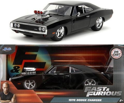 Voiture Miniature Jada 1/24 Fast & Furious - Dom's Ice Charger F8 Gris